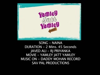 Naina Jatt Yamley,Javed Ali Video Song