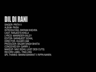 Dil Di Rani Prith V Video Song